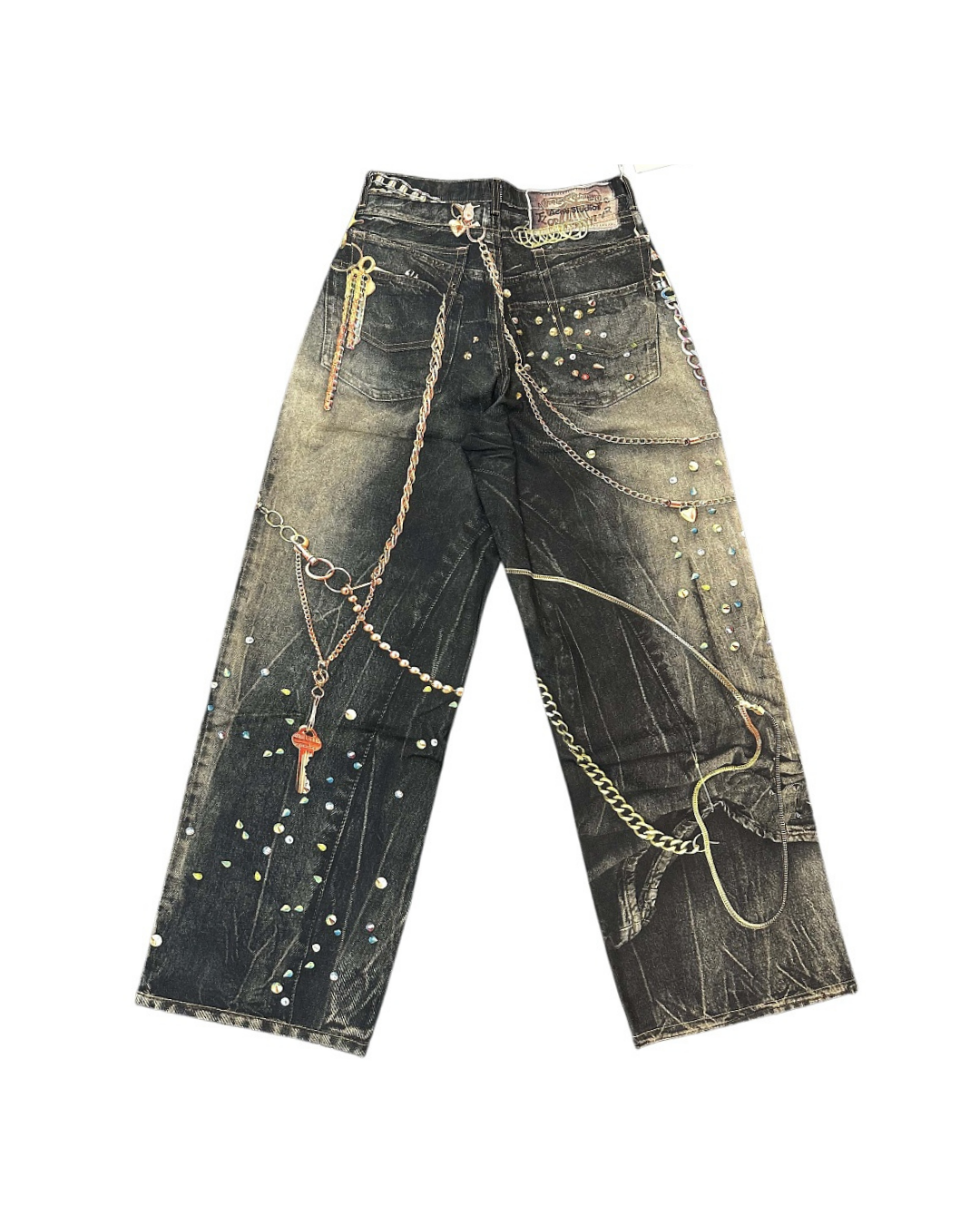 Acne Studios 1981 Biker Trompe L'oeil Jeans