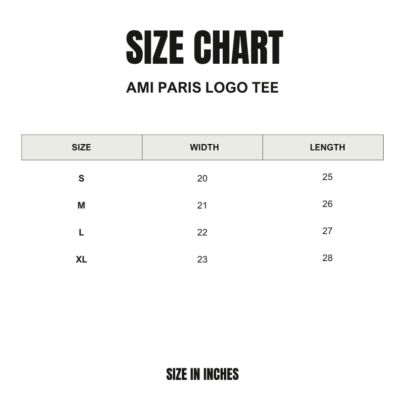 Ami Paris Logo Tee