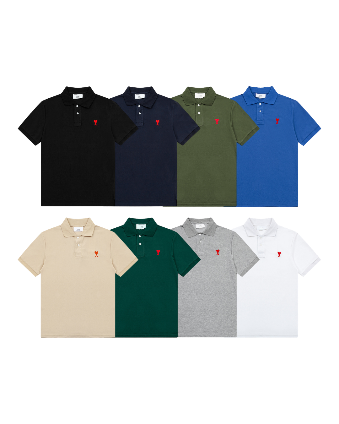 Ami Paris Logo Polo Shirt