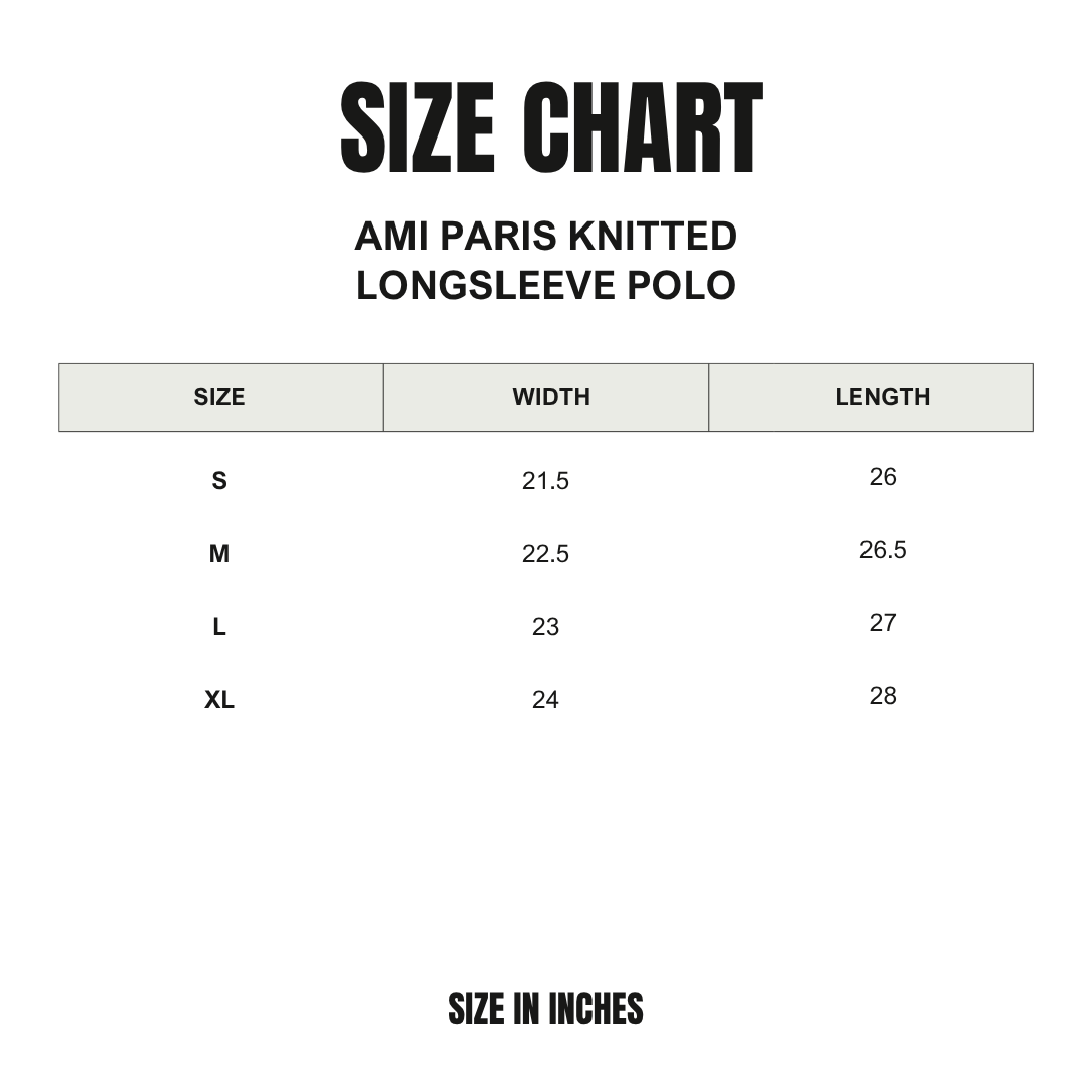 Ami Paris Knitted Long-Sleeve Polo