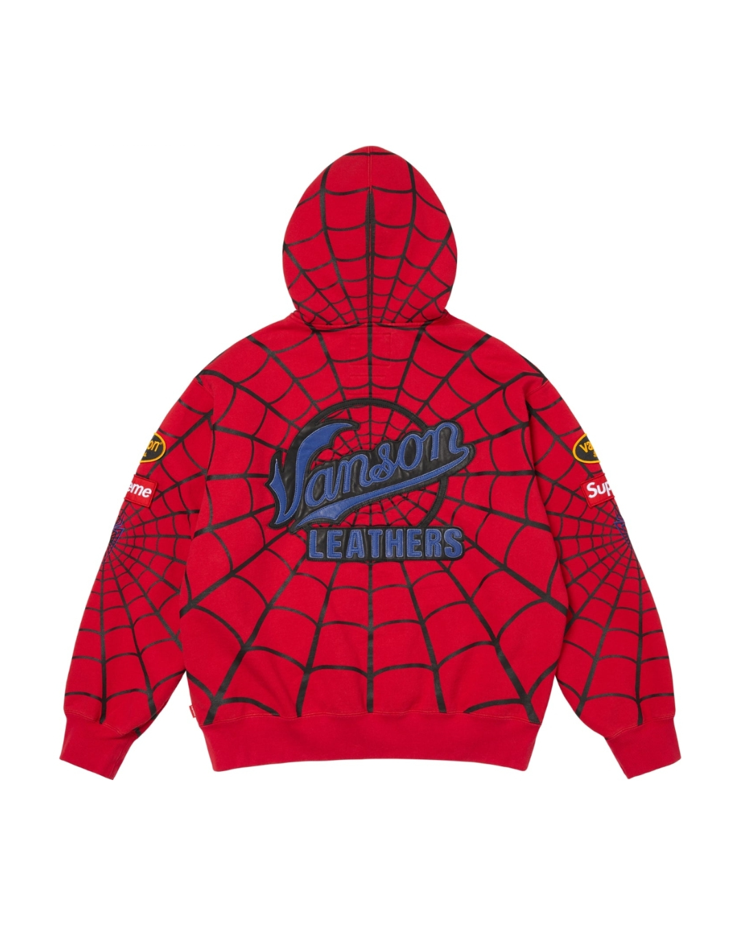 Supreme x Vanson Leathers Spider Web Hoodie