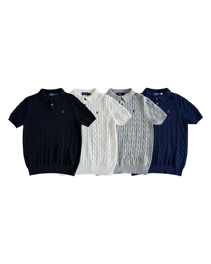 Ralph Lauren Cable Knit Polo Shirt