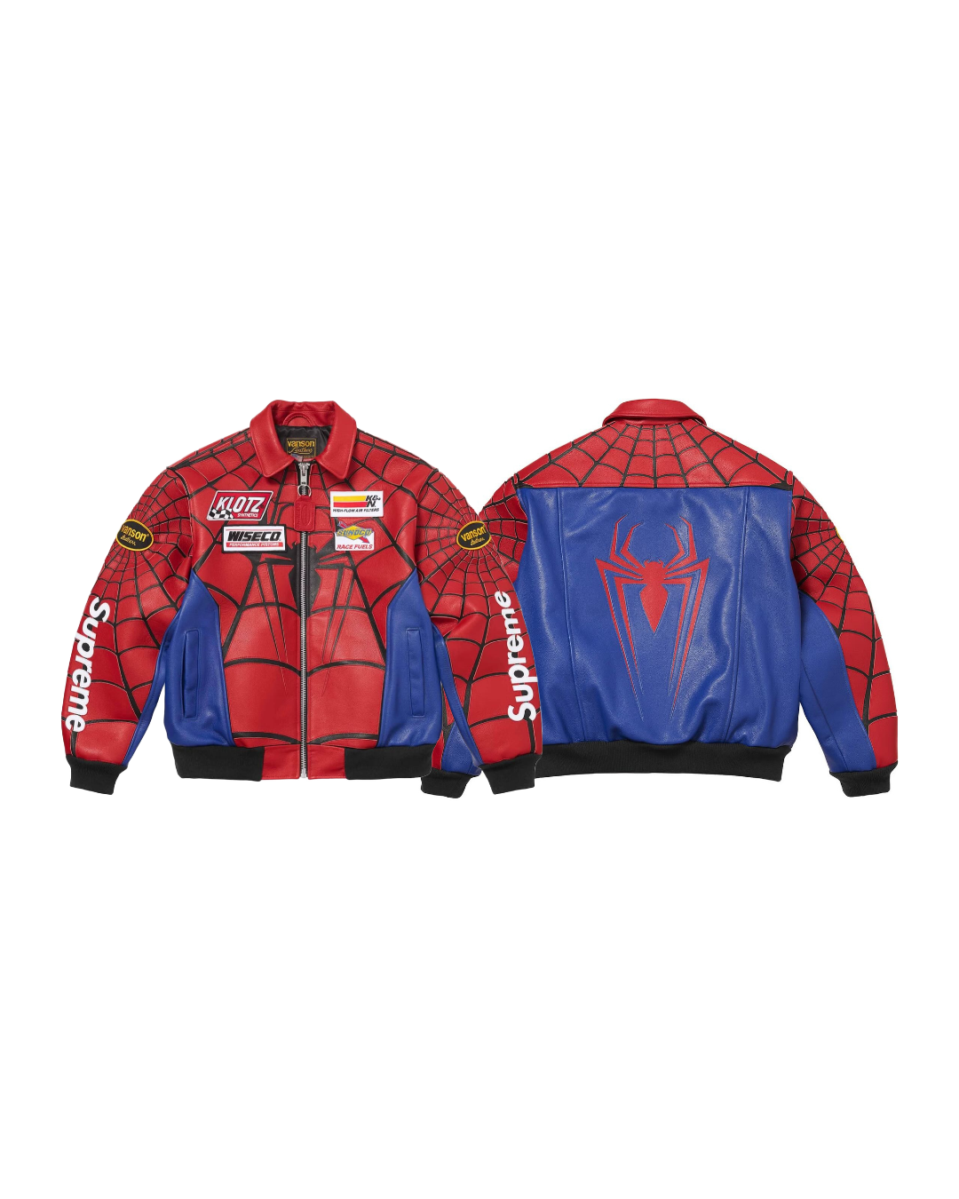 Supreme x Vanson Leathers Spider-Web Leather Jacket