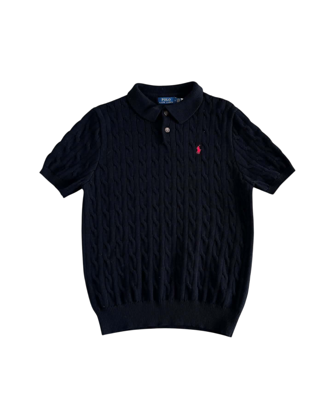Ralph Lauren Cable Knit Polo Shirt