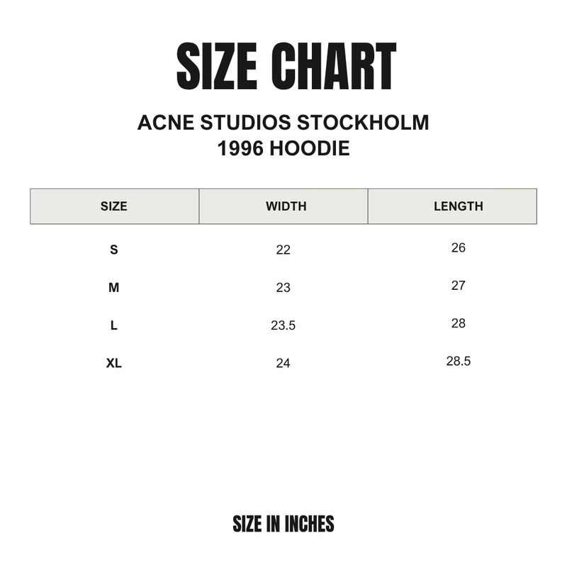 Acne Studios Stockholm 1996 Hoodie