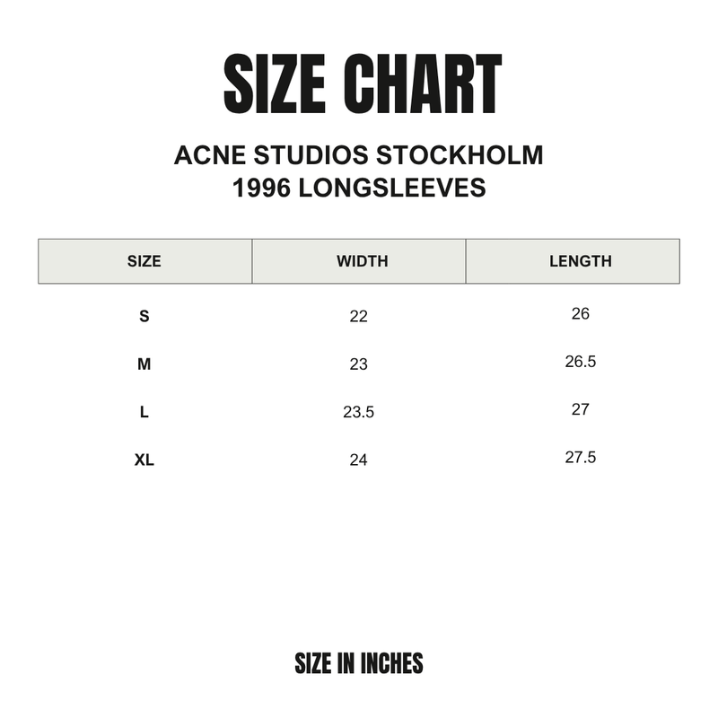 Acne Studios Stockholm 1996 Long Sleeves