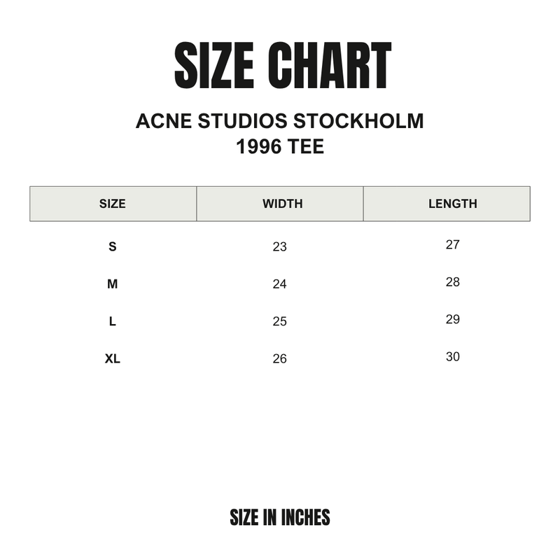 Acne Studios Stockholm 1996 Tee