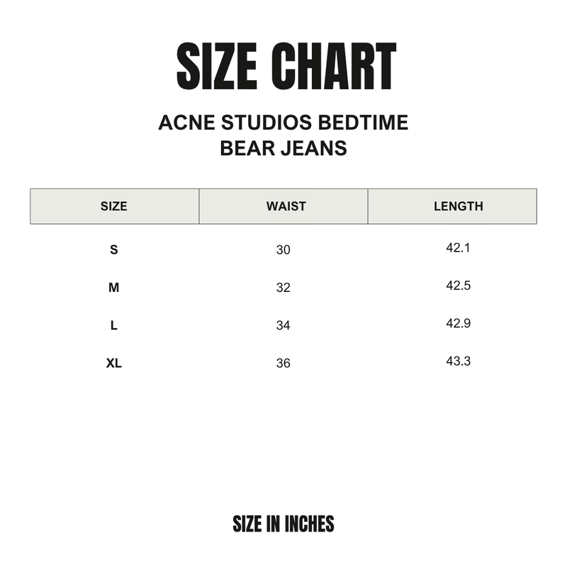 Acne Studios Bedtime Bear Jeans