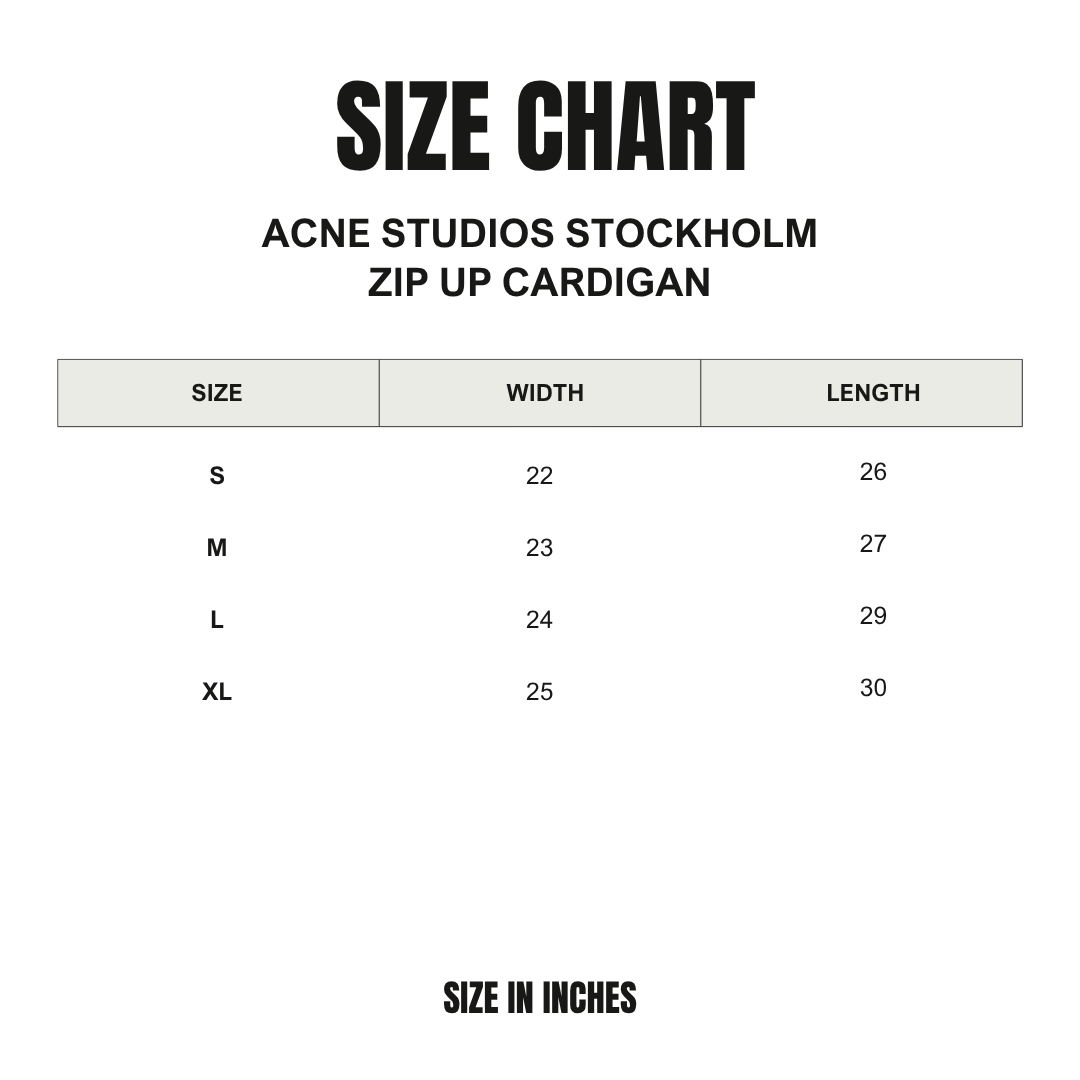 Acne Studios Stockholm Zip Up Cardigan