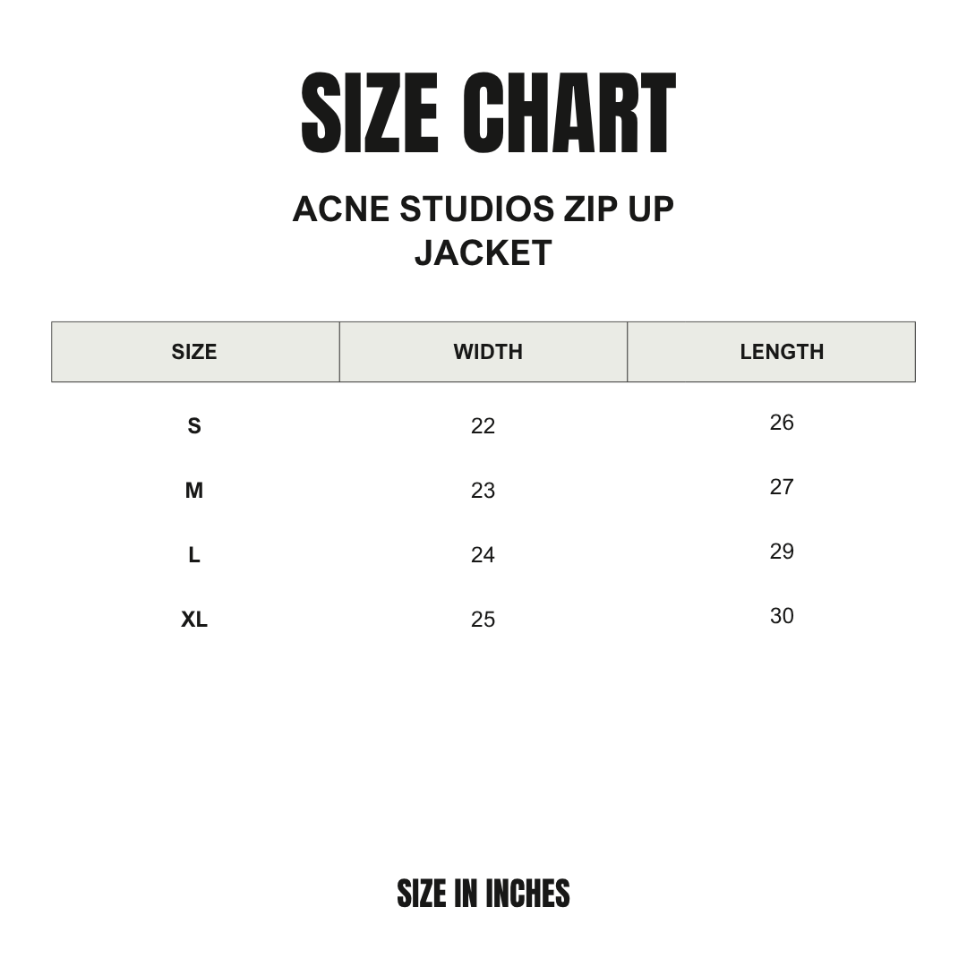 Acne Studios Zip Up Jacket