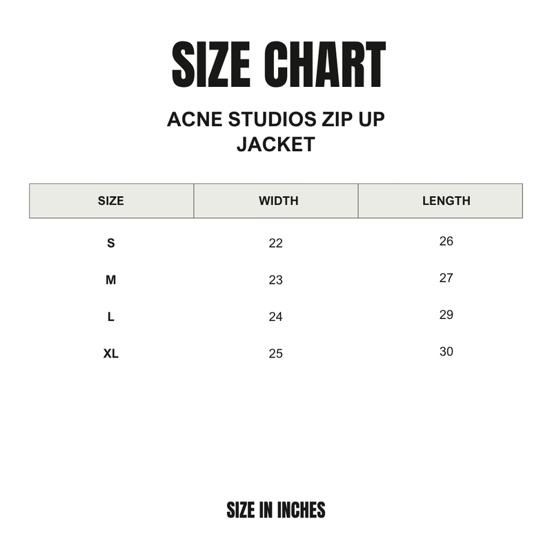 Acne Studios Zip Up Jacket