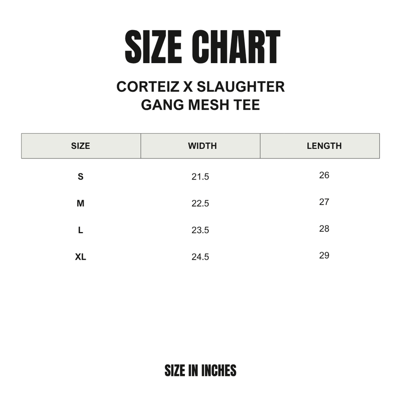 Corteiz x Slaughter Gang Mesh Tee
