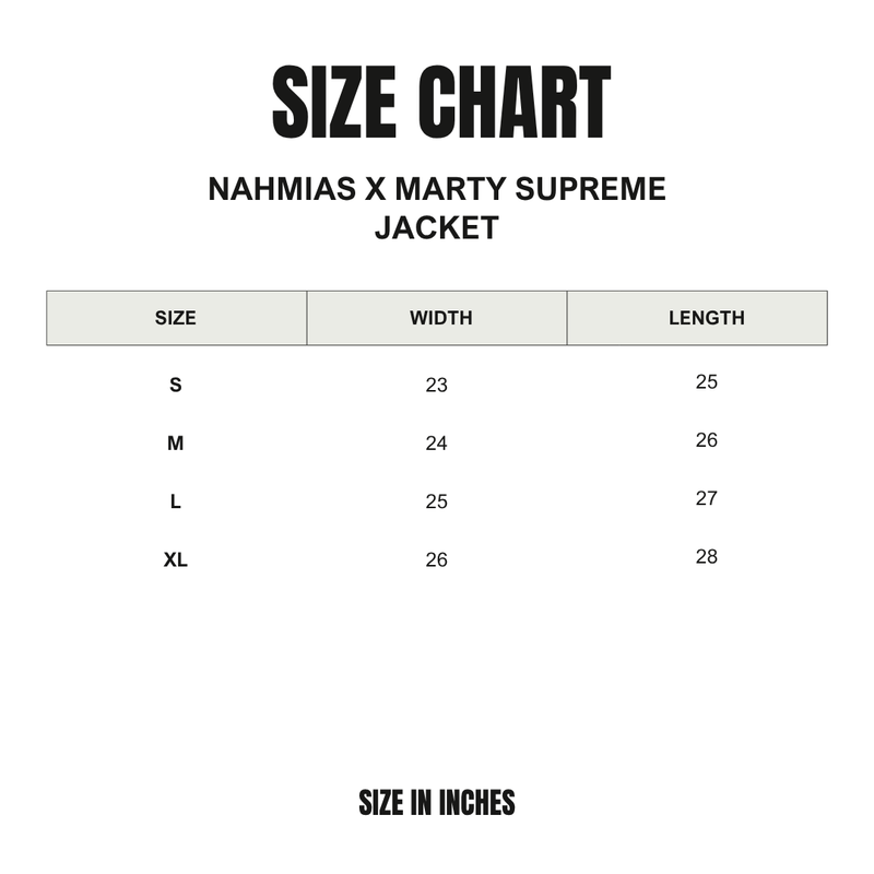 NAHMIAS x Marty Supreme Jacket