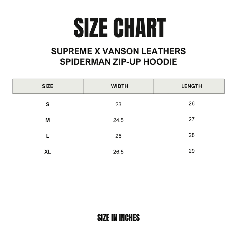 Supreme x Vanson Leathers Spider Web Hoodie