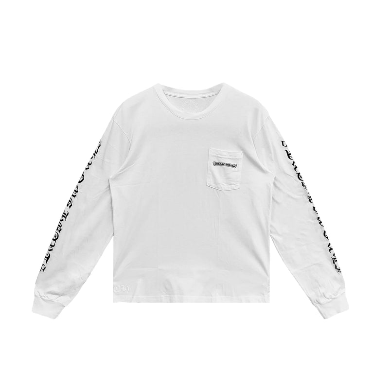 Chrome Hearts Scroll Logo Longsleeves